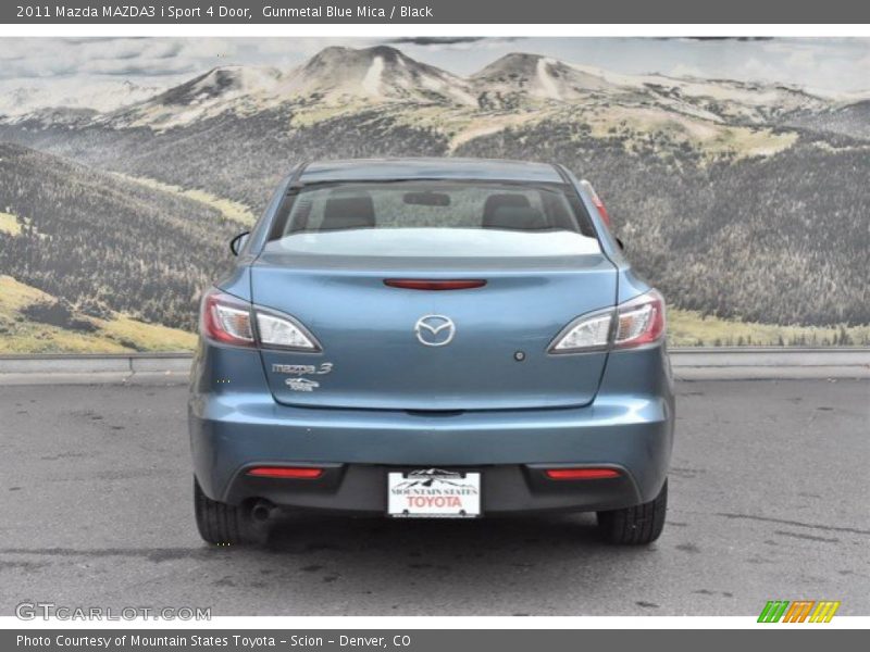 Gunmetal Blue Mica / Black 2011 Mazda MAZDA3 i Sport 4 Door