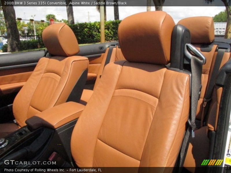Alpine White / Saddle Brown/Black 2008 BMW 3 Series 335i Convertible