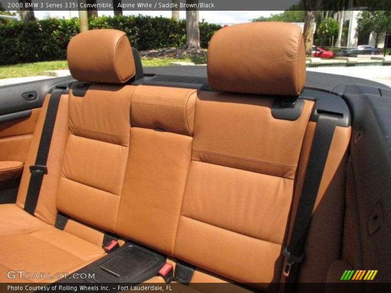 Alpine White / Saddle Brown/Black 2008 BMW 3 Series 335i Convertible