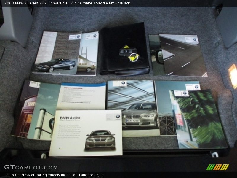 Alpine White / Saddle Brown/Black 2008 BMW 3 Series 335i Convertible