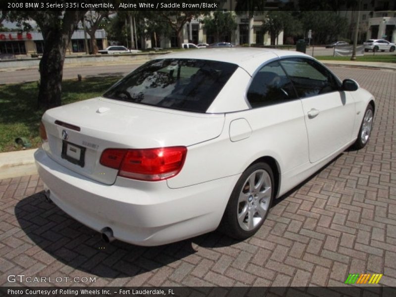 Alpine White / Saddle Brown/Black 2008 BMW 3 Series 335i Convertible