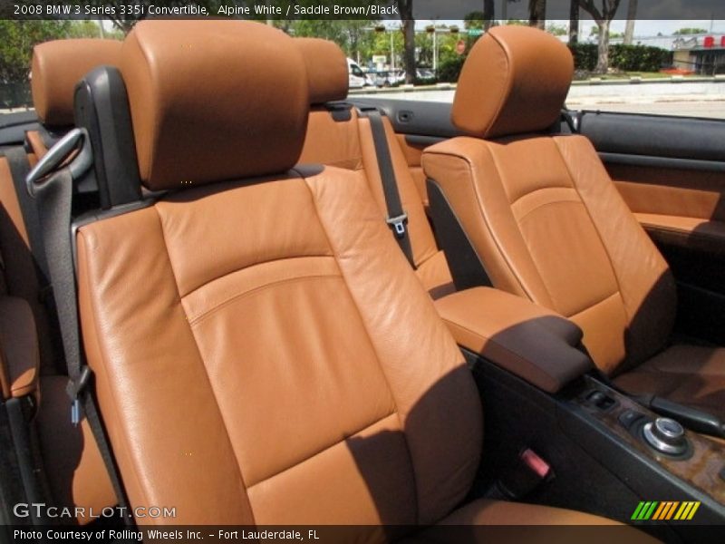 Alpine White / Saddle Brown/Black 2008 BMW 3 Series 335i Convertible