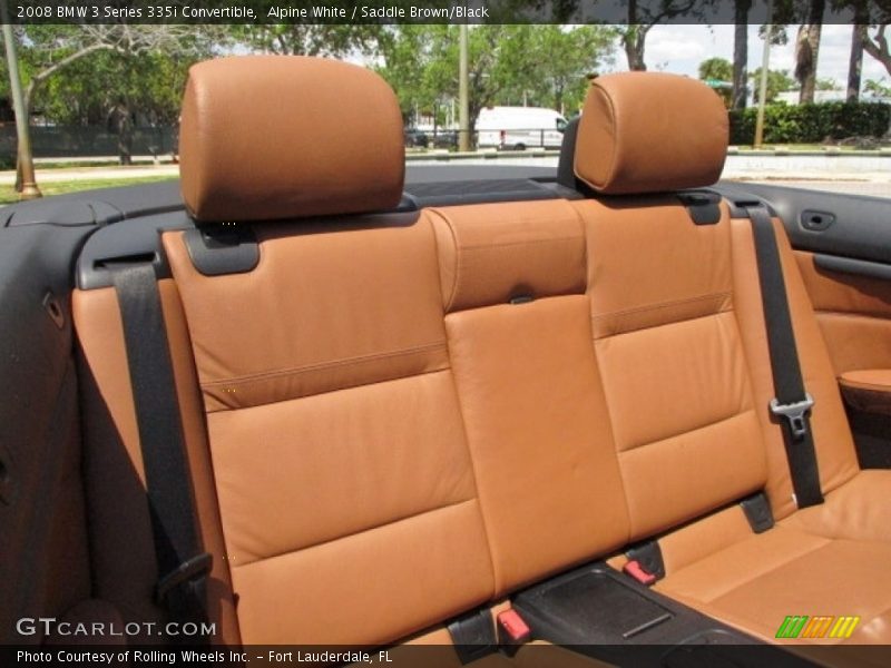 Alpine White / Saddle Brown/Black 2008 BMW 3 Series 335i Convertible