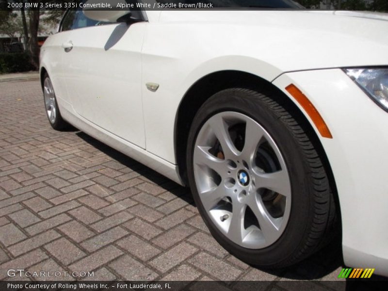 Alpine White / Saddle Brown/Black 2008 BMW 3 Series 335i Convertible