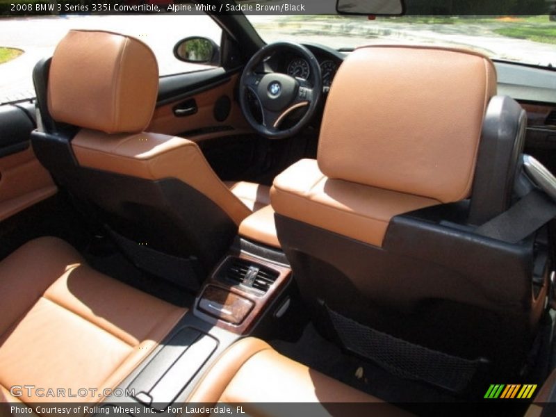 Alpine White / Saddle Brown/Black 2008 BMW 3 Series 335i Convertible
