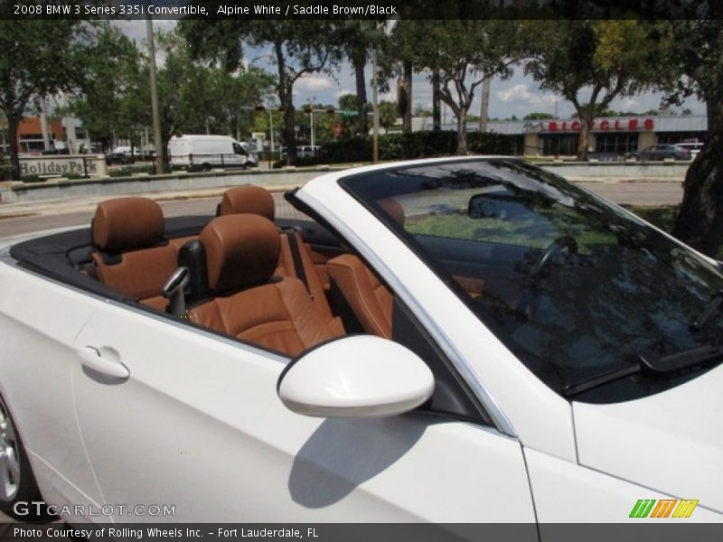 Alpine White / Saddle Brown/Black 2008 BMW 3 Series 335i Convertible