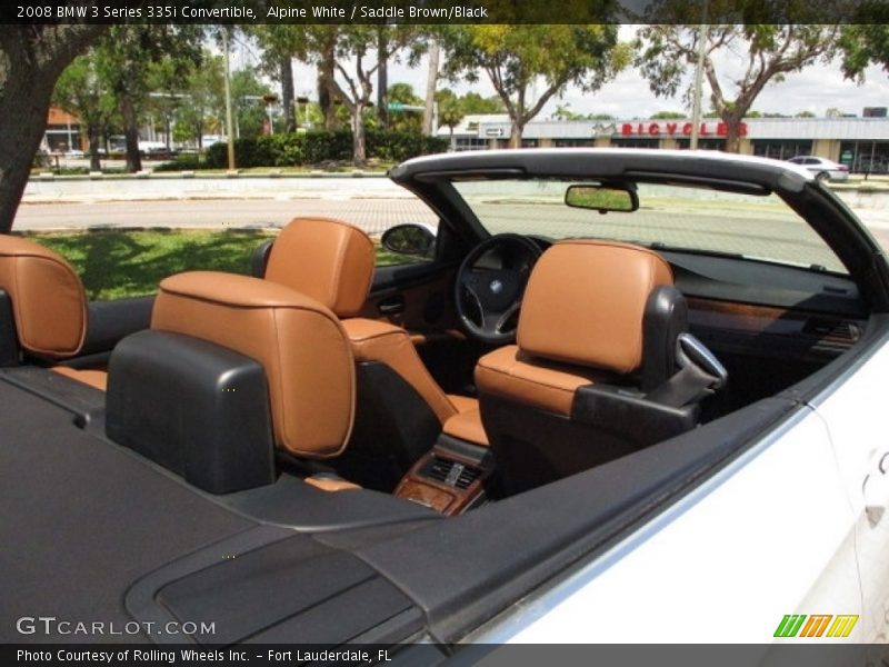 Alpine White / Saddle Brown/Black 2008 BMW 3 Series 335i Convertible