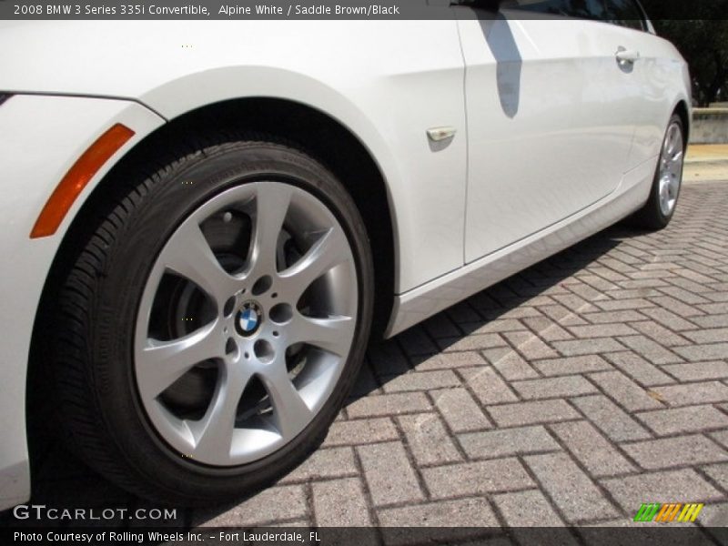 Alpine White / Saddle Brown/Black 2008 BMW 3 Series 335i Convertible