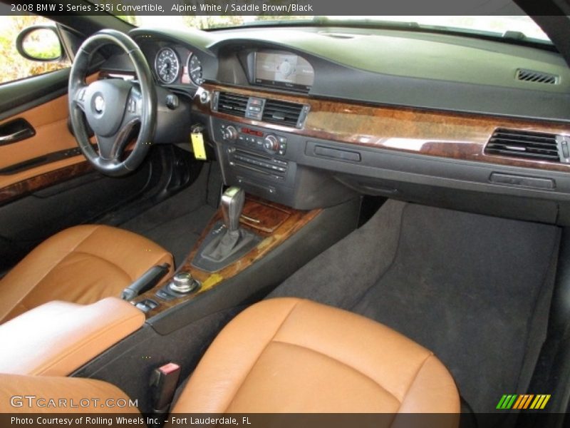 Alpine White / Saddle Brown/Black 2008 BMW 3 Series 335i Convertible