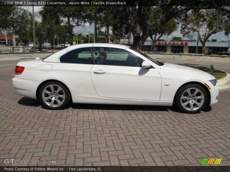 Alpine White / Saddle Brown/Black 2008 BMW 3 Series 335i Convertible