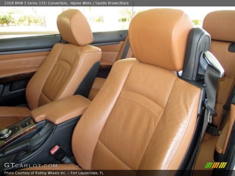 Alpine White / Saddle Brown/Black 2008 BMW 3 Series 335i Convertible