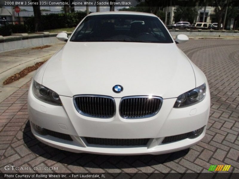 Alpine White / Saddle Brown/Black 2008 BMW 3 Series 335i Convertible