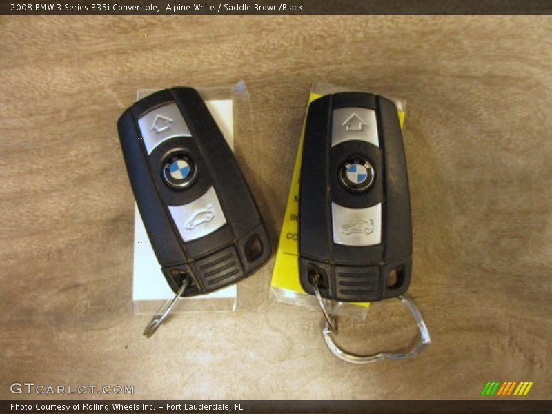 Alpine White / Saddle Brown/Black 2008 BMW 3 Series 335i Convertible