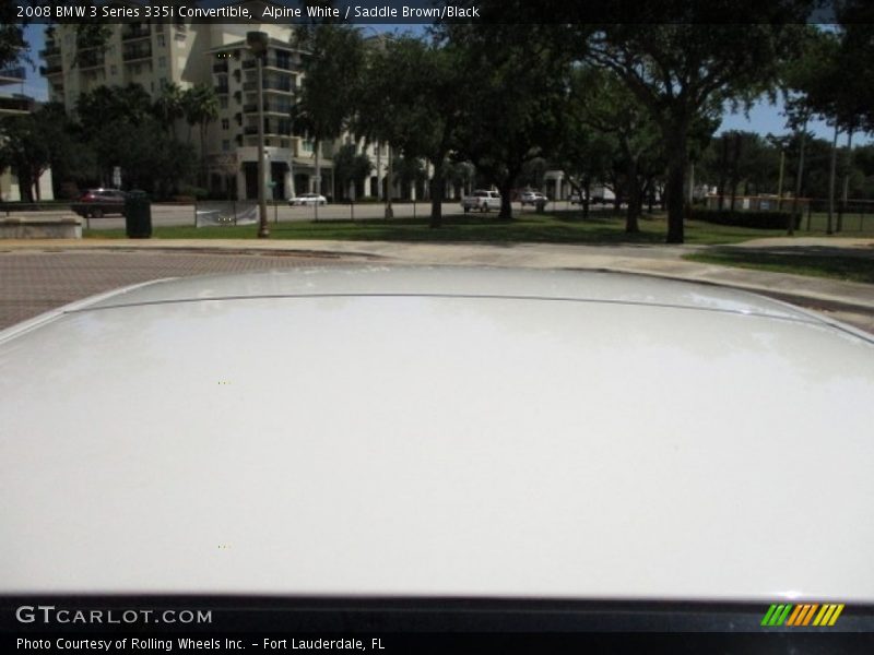 Alpine White / Saddle Brown/Black 2008 BMW 3 Series 335i Convertible