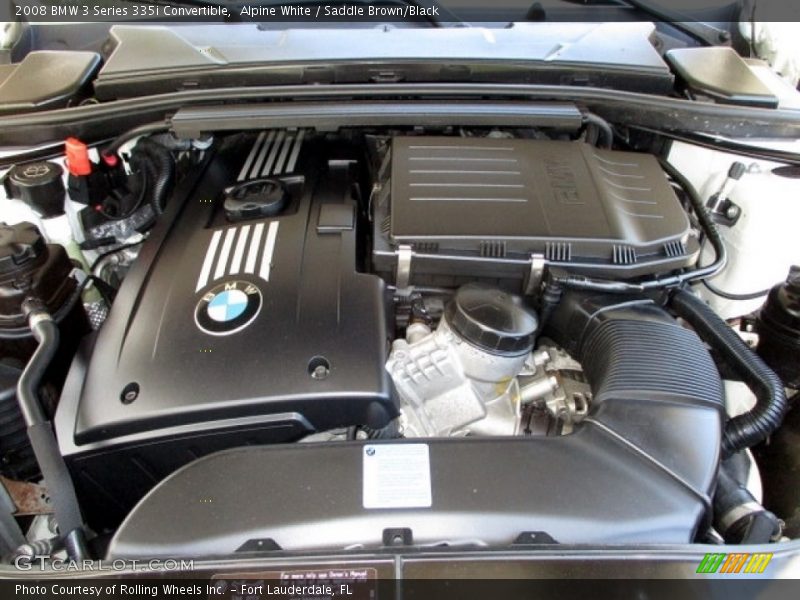 Alpine White / Saddle Brown/Black 2008 BMW 3 Series 335i Convertible