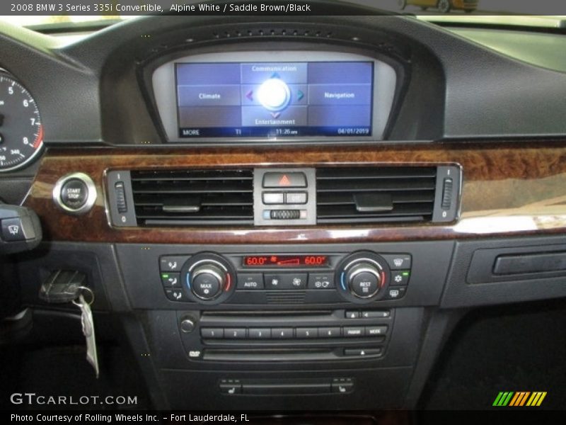 Alpine White / Saddle Brown/Black 2008 BMW 3 Series 335i Convertible