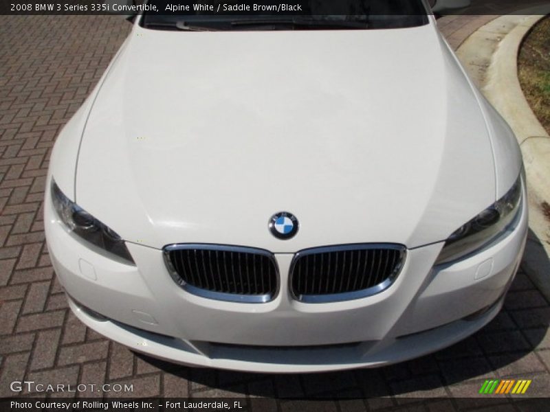 Alpine White / Saddle Brown/Black 2008 BMW 3 Series 335i Convertible