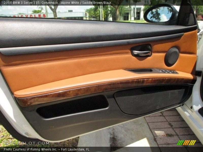 Alpine White / Saddle Brown/Black 2008 BMW 3 Series 335i Convertible