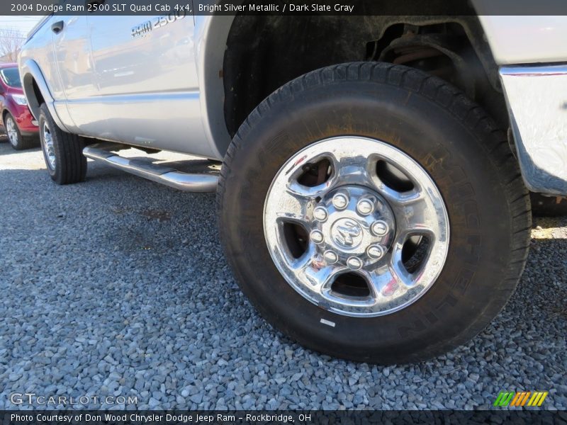 Bright Silver Metallic / Dark Slate Gray 2004 Dodge Ram 2500 SLT Quad Cab 4x4