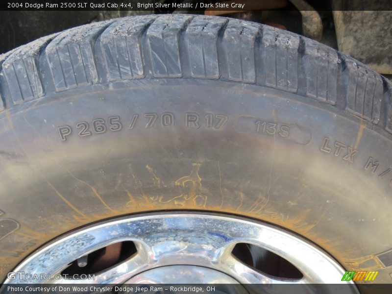 Bright Silver Metallic / Dark Slate Gray 2004 Dodge Ram 2500 SLT Quad Cab 4x4