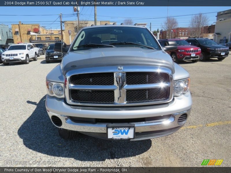 Bright Silver Metallic / Dark Slate Gray 2004 Dodge Ram 2500 SLT Quad Cab 4x4