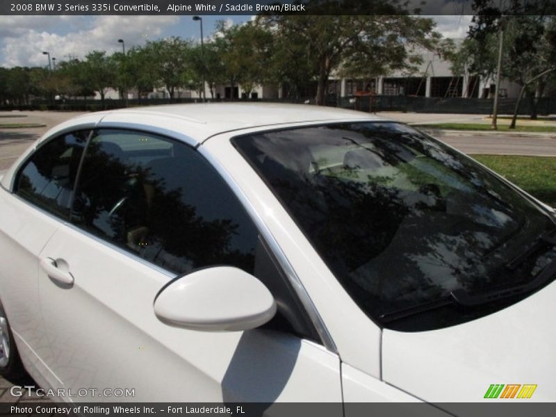 Alpine White / Saddle Brown/Black 2008 BMW 3 Series 335i Convertible