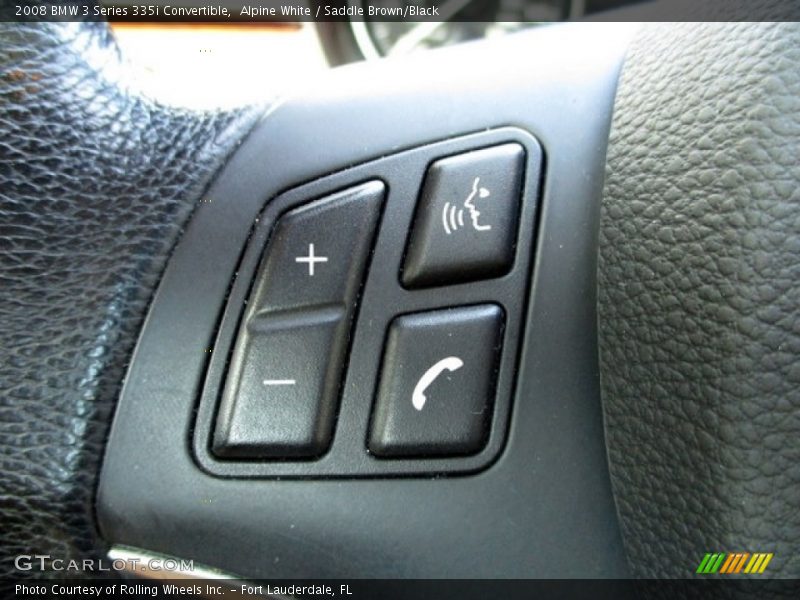 Alpine White / Saddle Brown/Black 2008 BMW 3 Series 335i Convertible