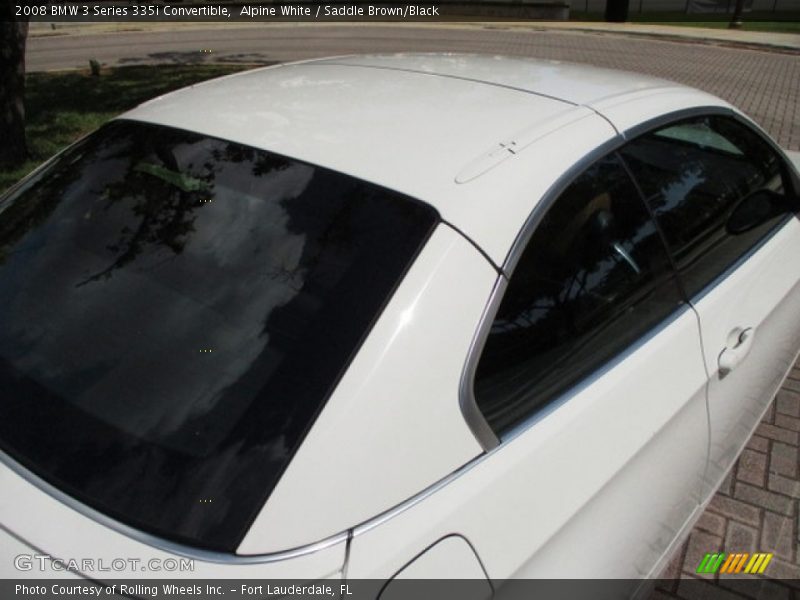 Alpine White / Saddle Brown/Black 2008 BMW 3 Series 335i Convertible