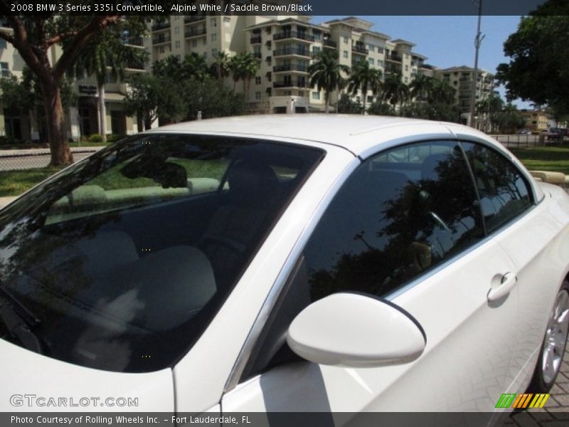 Alpine White / Saddle Brown/Black 2008 BMW 3 Series 335i Convertible