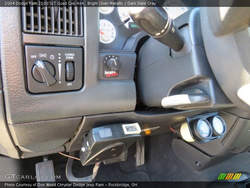 Bright Silver Metallic / Dark Slate Gray 2004 Dodge Ram 2500 SLT Quad Cab 4x4