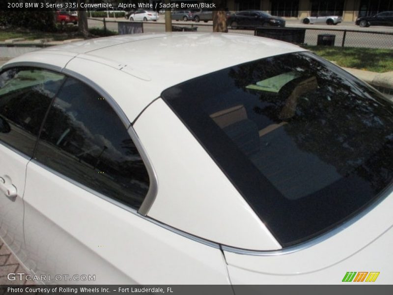 Alpine White / Saddle Brown/Black 2008 BMW 3 Series 335i Convertible