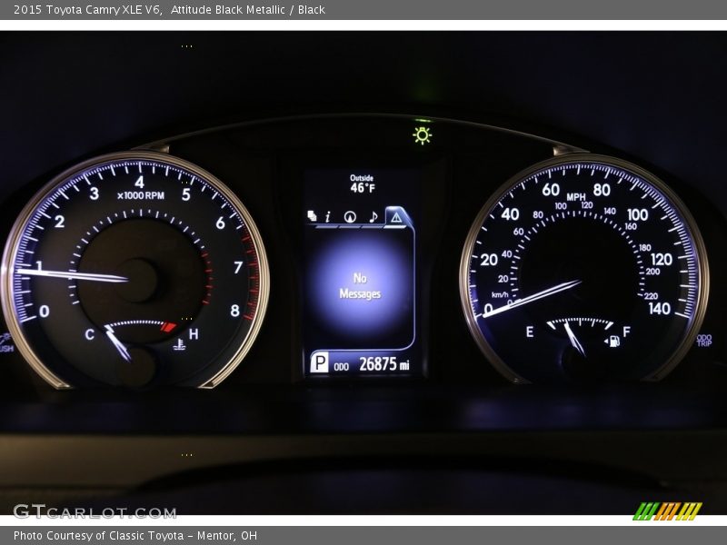 Attitude Black Metallic / Black 2015 Toyota Camry XLE V6