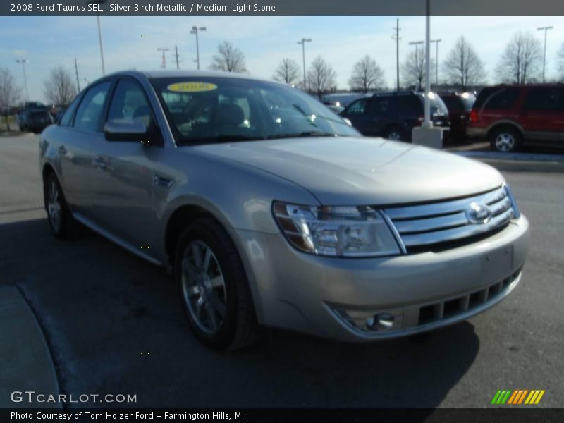 Silver Birch Metallic / Medium Light Stone 2008 Ford Taurus SEL
