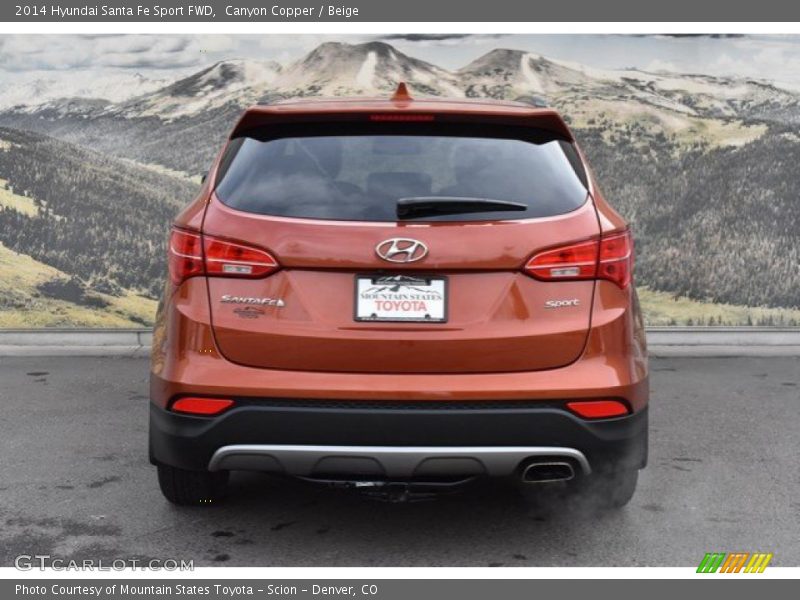 Canyon Copper / Beige 2014 Hyundai Santa Fe Sport FWD