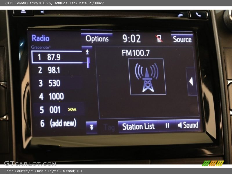 Attitude Black Metallic / Black 2015 Toyota Camry XLE V6