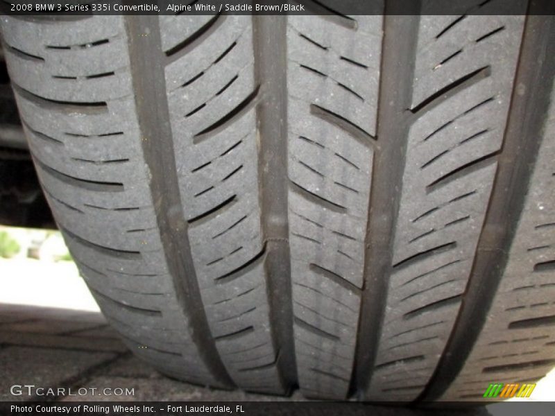 Alpine White / Saddle Brown/Black 2008 BMW 3 Series 335i Convertible