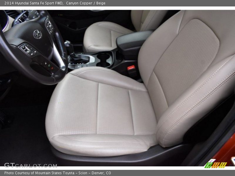 Canyon Copper / Beige 2014 Hyundai Santa Fe Sport FWD