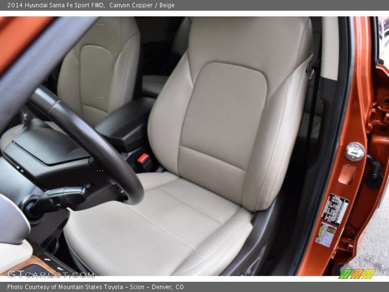 Canyon Copper / Beige 2014 Hyundai Santa Fe Sport FWD