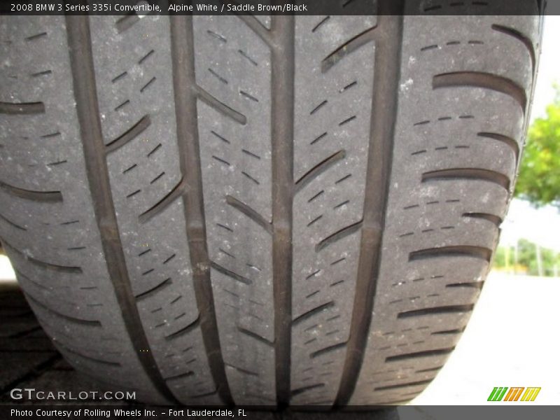 Alpine White / Saddle Brown/Black 2008 BMW 3 Series 335i Convertible