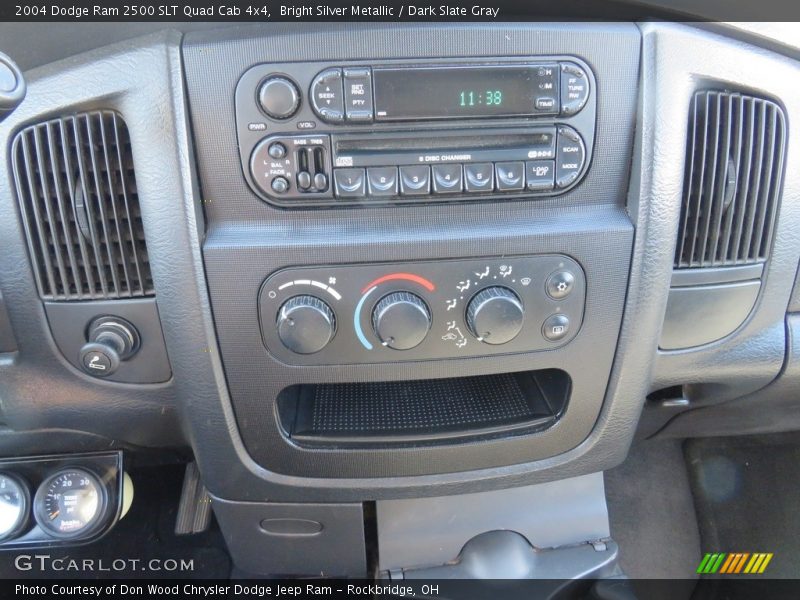 Bright Silver Metallic / Dark Slate Gray 2004 Dodge Ram 2500 SLT Quad Cab 4x4