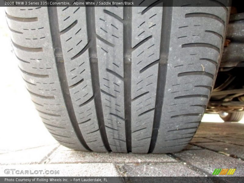 Alpine White / Saddle Brown/Black 2008 BMW 3 Series 335i Convertible