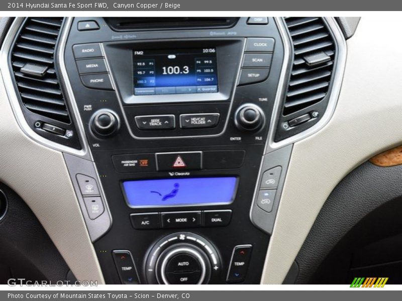 Canyon Copper / Beige 2014 Hyundai Santa Fe Sport FWD