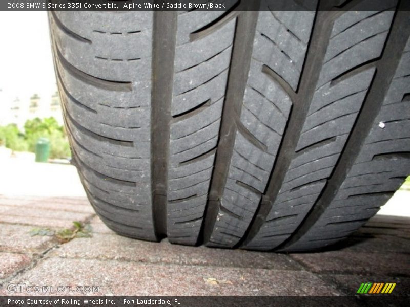 Alpine White / Saddle Brown/Black 2008 BMW 3 Series 335i Convertible