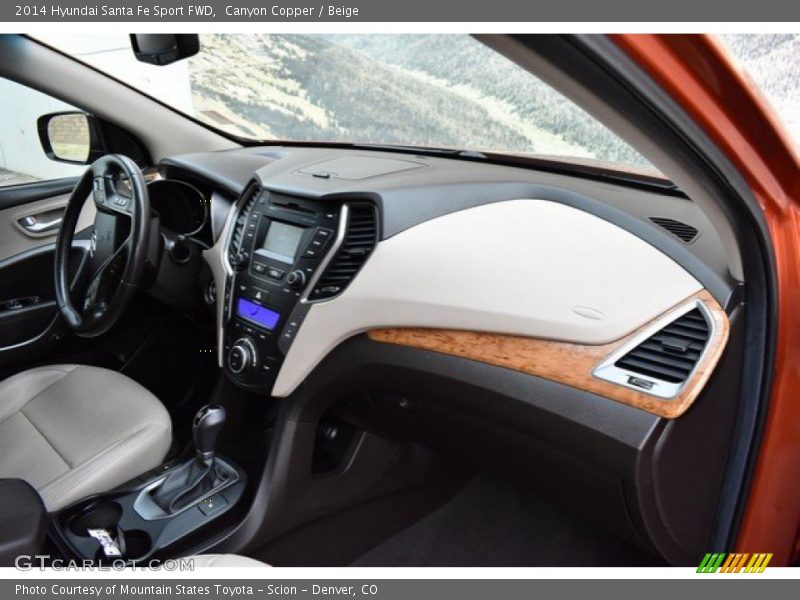 Canyon Copper / Beige 2014 Hyundai Santa Fe Sport FWD