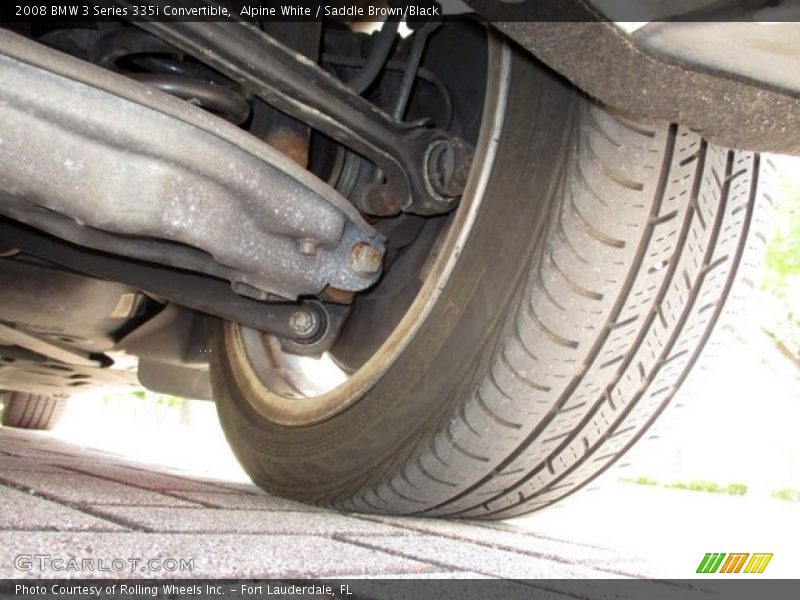 Alpine White / Saddle Brown/Black 2008 BMW 3 Series 335i Convertible