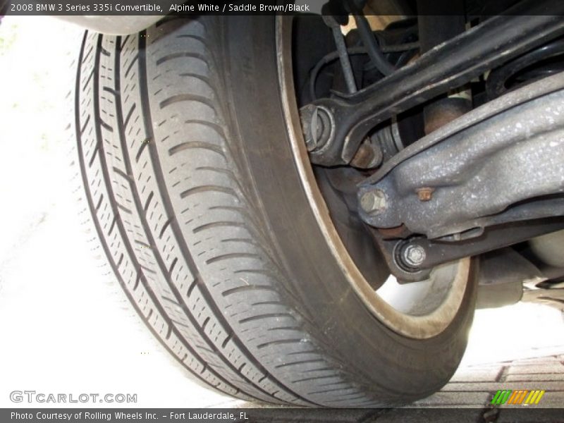 Alpine White / Saddle Brown/Black 2008 BMW 3 Series 335i Convertible