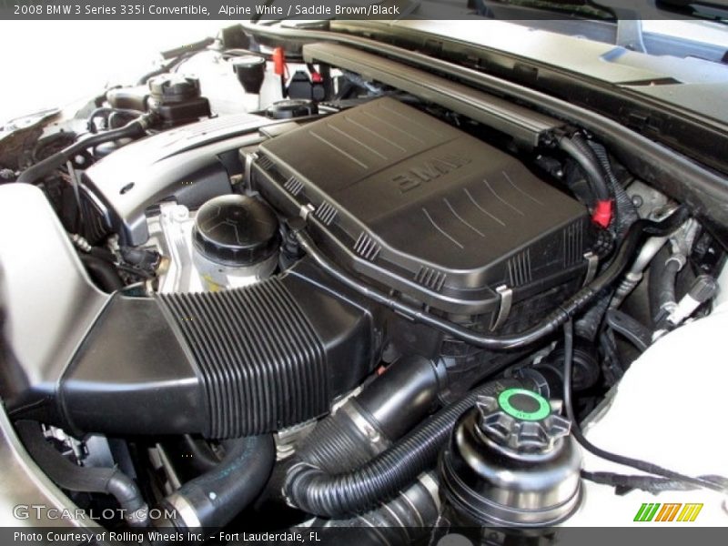 Alpine White / Saddle Brown/Black 2008 BMW 3 Series 335i Convertible