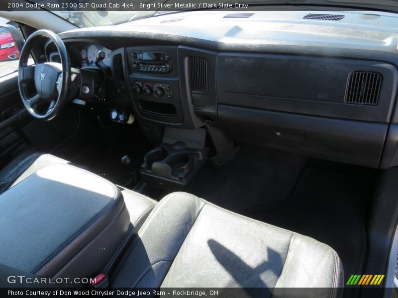 Bright Silver Metallic / Dark Slate Gray 2004 Dodge Ram 2500 SLT Quad Cab 4x4