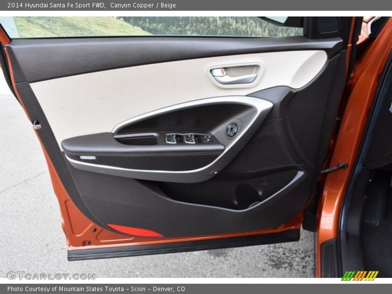 Canyon Copper / Beige 2014 Hyundai Santa Fe Sport FWD