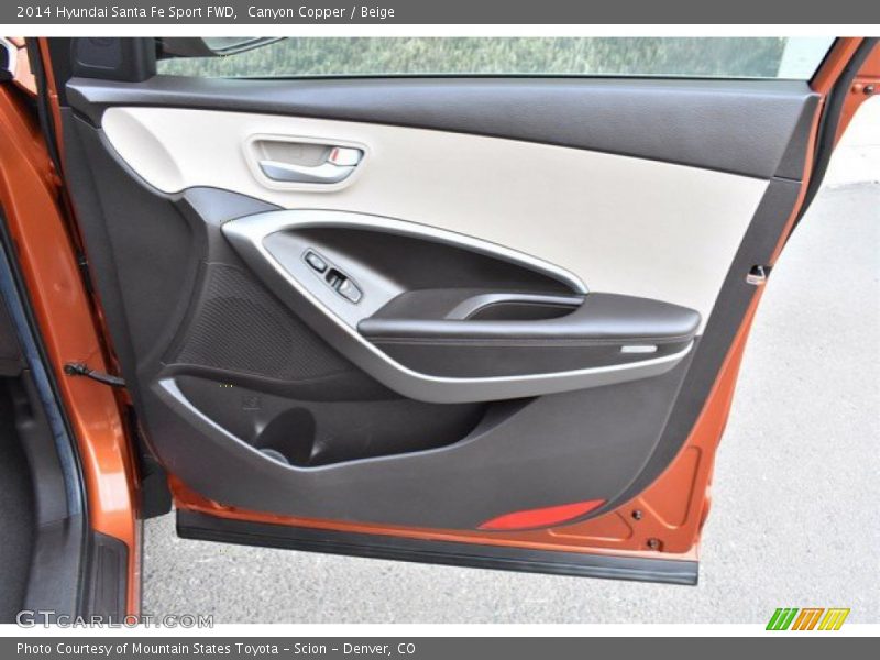 Canyon Copper / Beige 2014 Hyundai Santa Fe Sport FWD